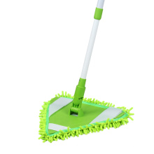 Extendable Bathroom Rotating Telescopic Microfiber Triangle Cleaning Mop Floor Cleaner Mop With Aluminium Handle